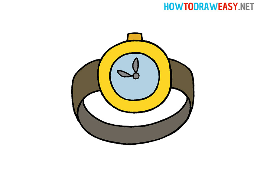 How to Draw a Wrist Watch
