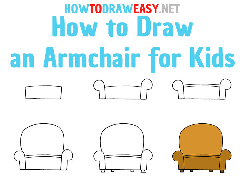 How to Draw an Armchair Step by Step
