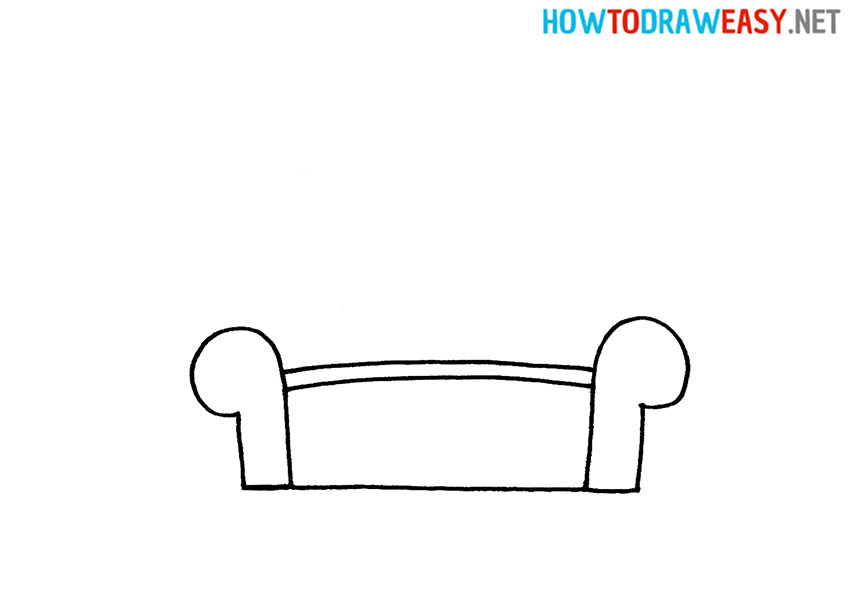 How to Draw an Easy Armchair