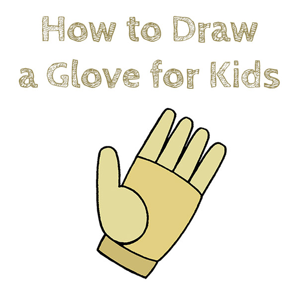 How to Draw a Glove for Kids