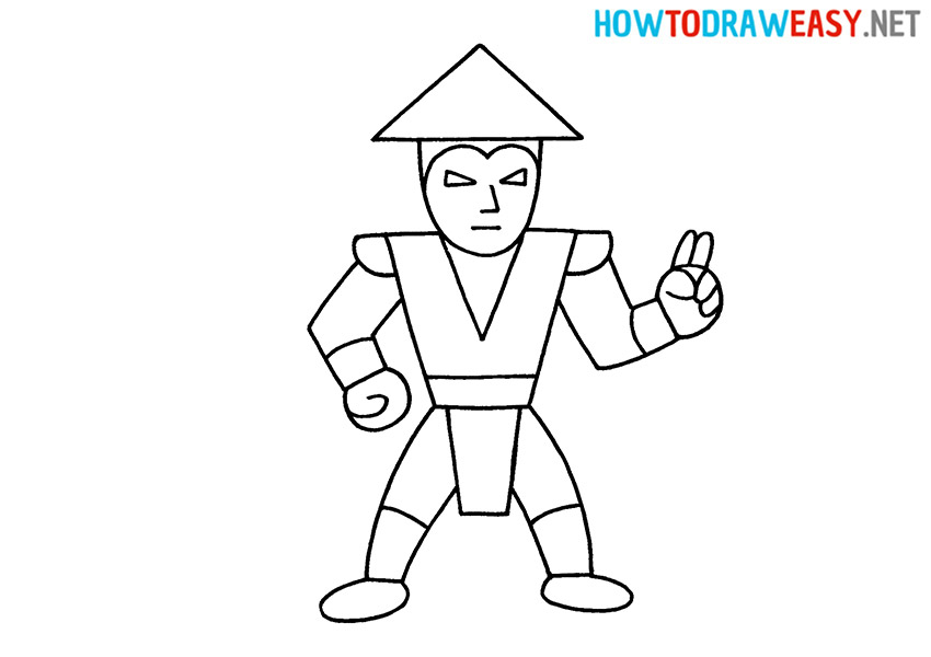 How to Draw an Easy Raiden