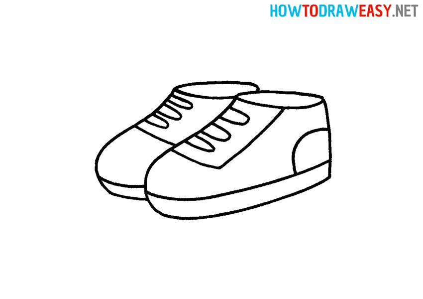 How to Draw an Easy Sneakers