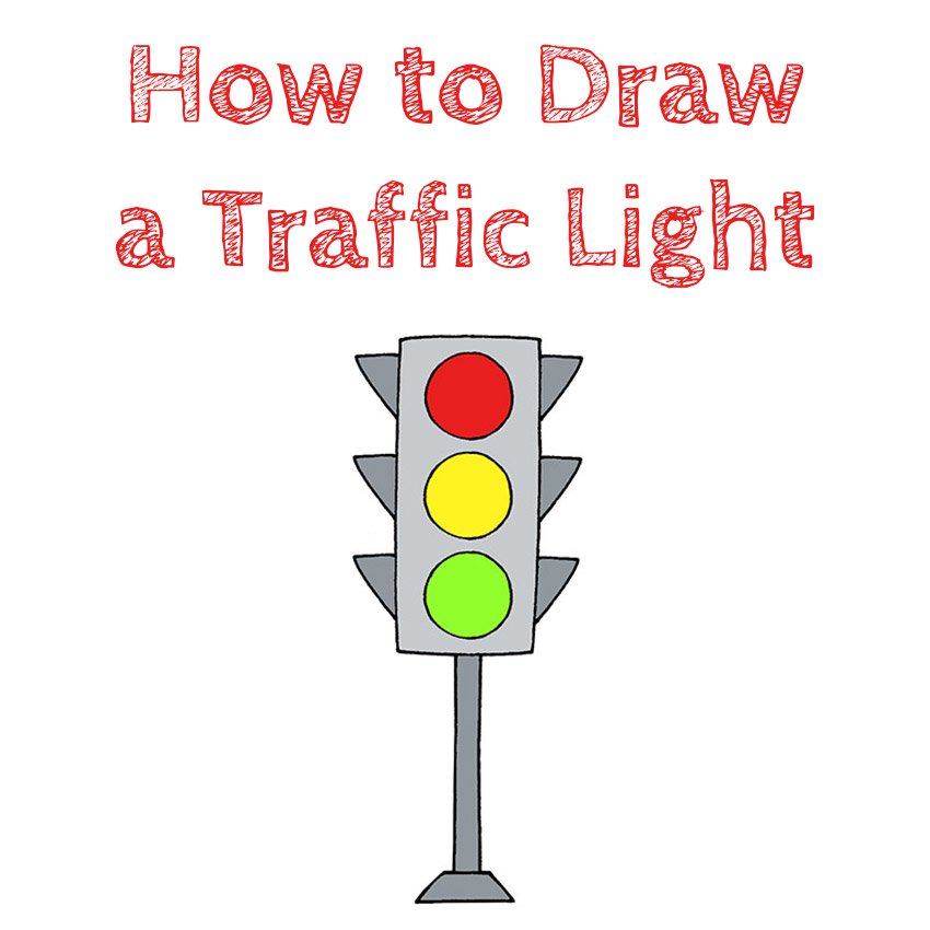 How to Draw an Easy Stop Light
