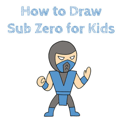How to Draw an Easy Sub Zero