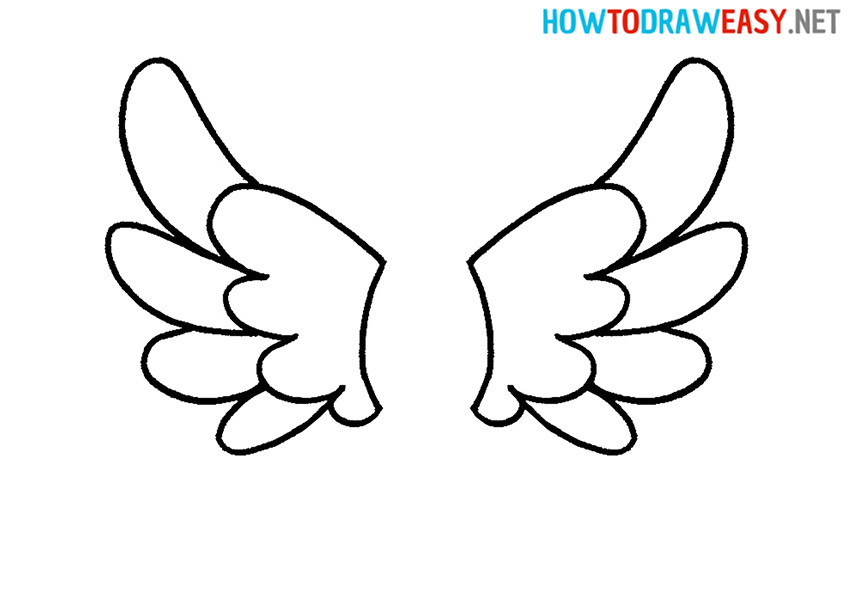 How to Draw an Easy Wings
