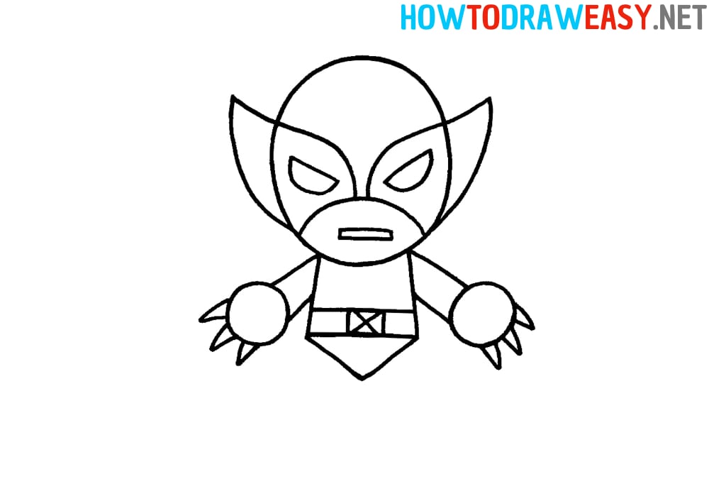How to Draw an Easy Wolverine