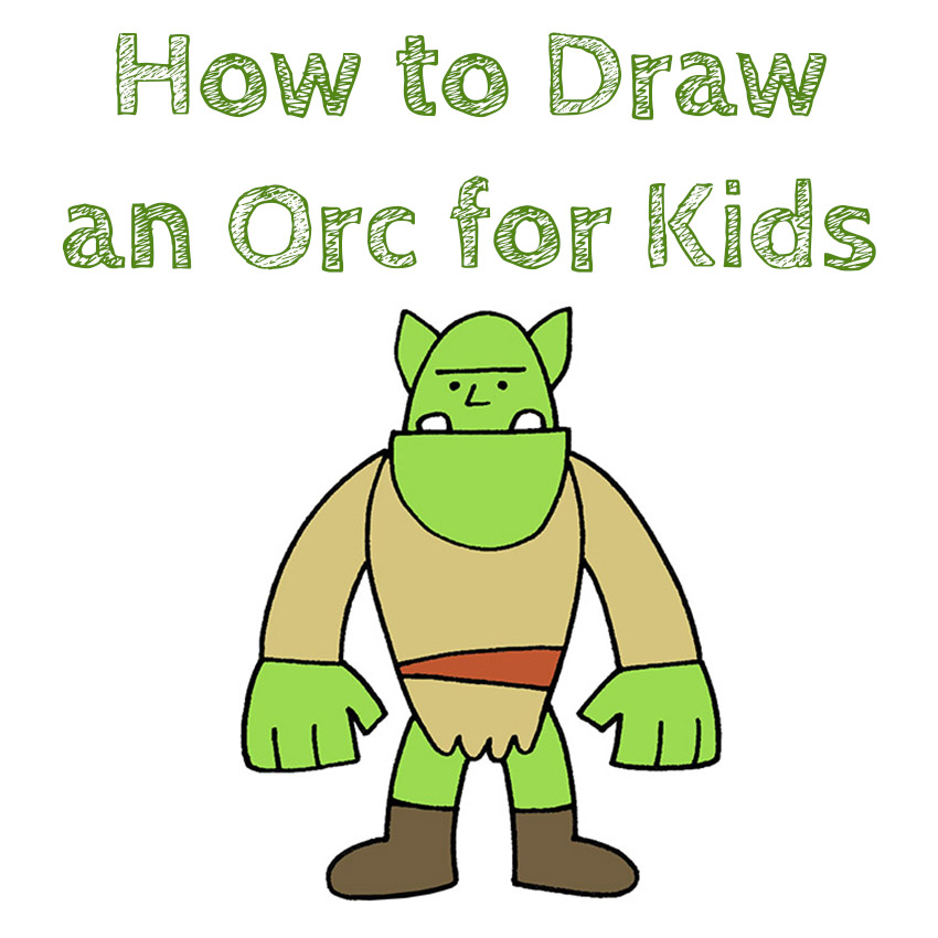 How to Draw an Orc for Kids Draw for Kids