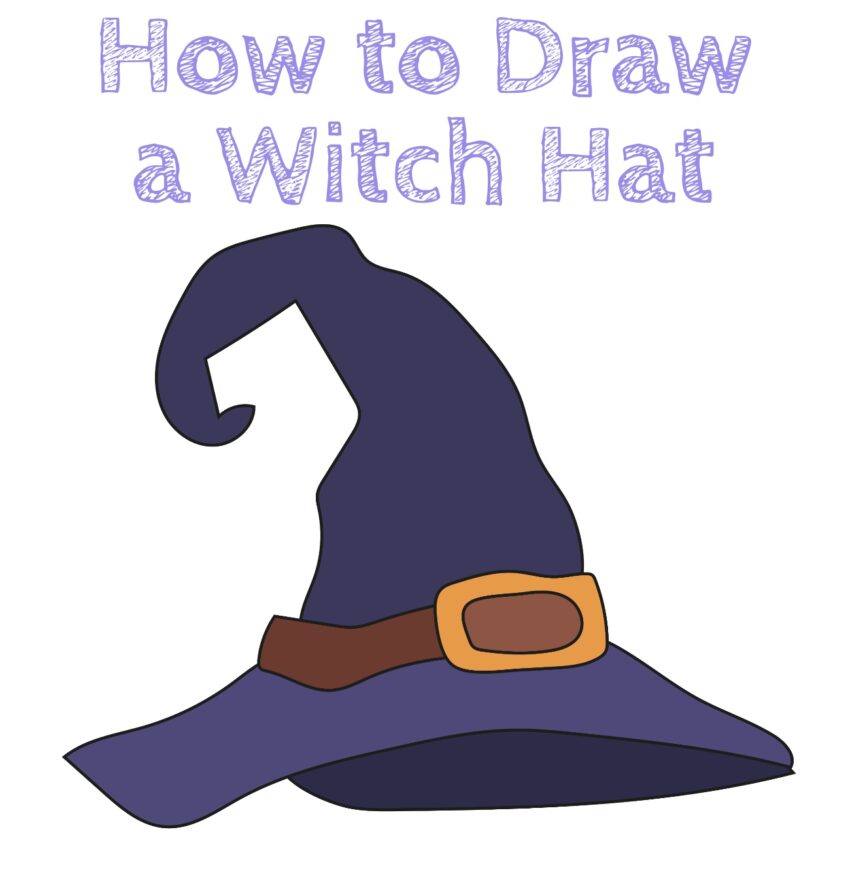 How to Draw a Witch Hat How to Draw Easy