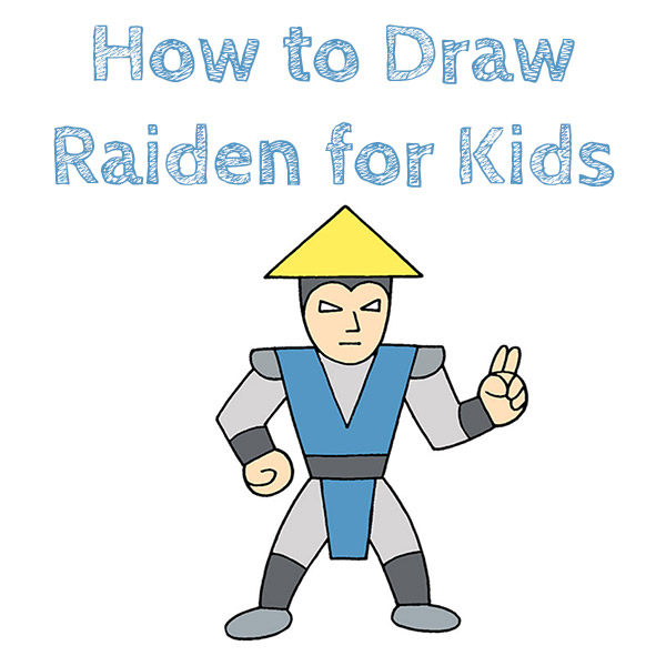 How to Draw Raiden for Kids