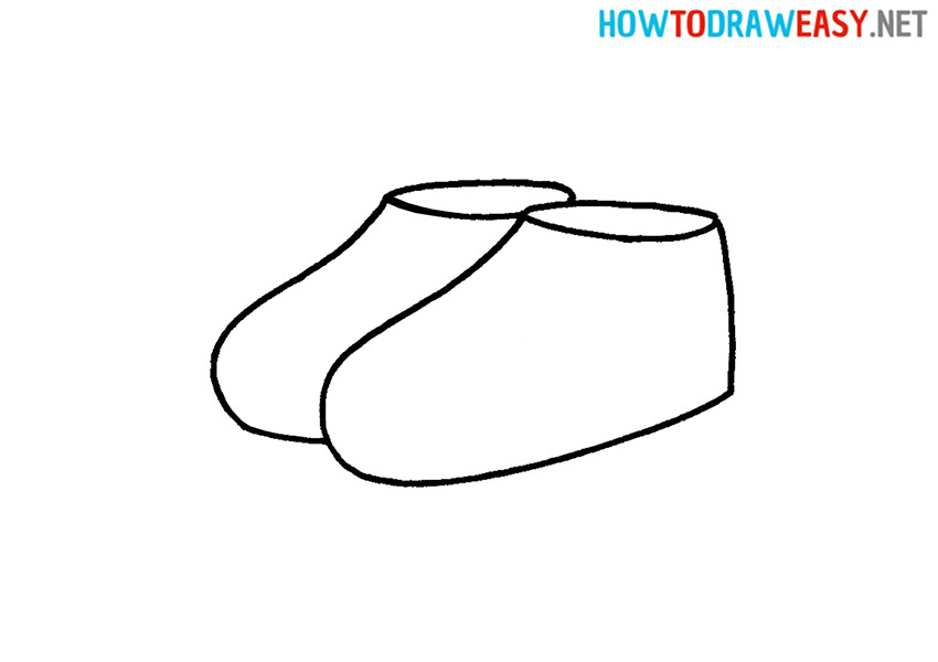 Simple Sneakers Drawing