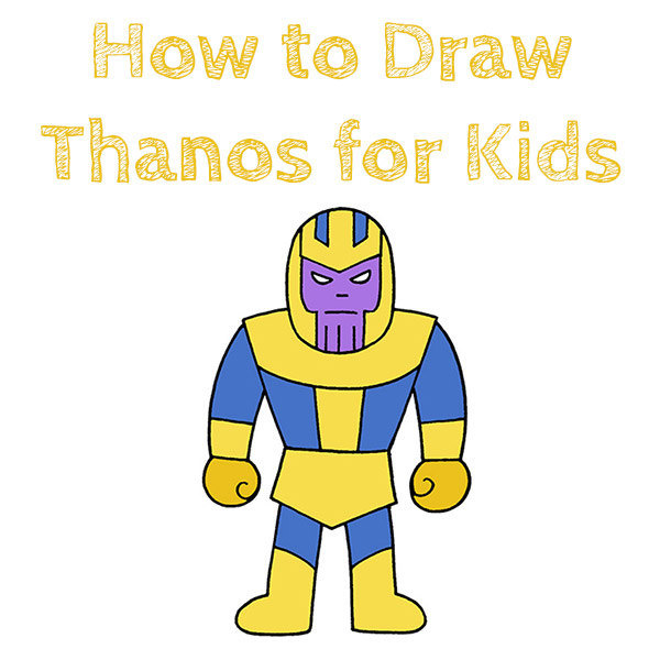 How to Draw Thanos for Kids