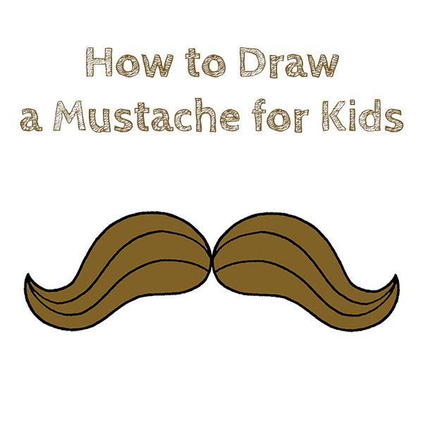 How to Draw a Mustache for Kids