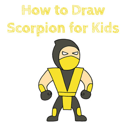 how to draw scorpion mk