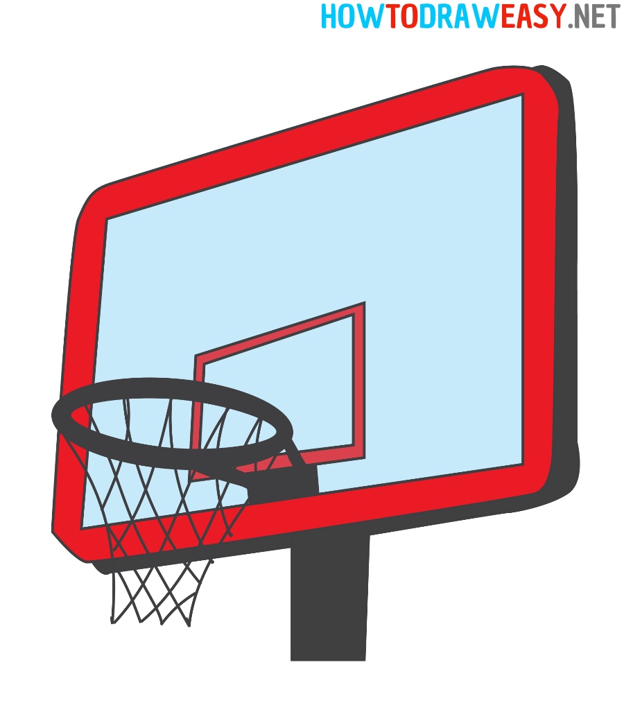 Basketball Hoop Drawing Tutorial