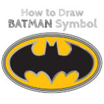 How to Draw Batman Symbol