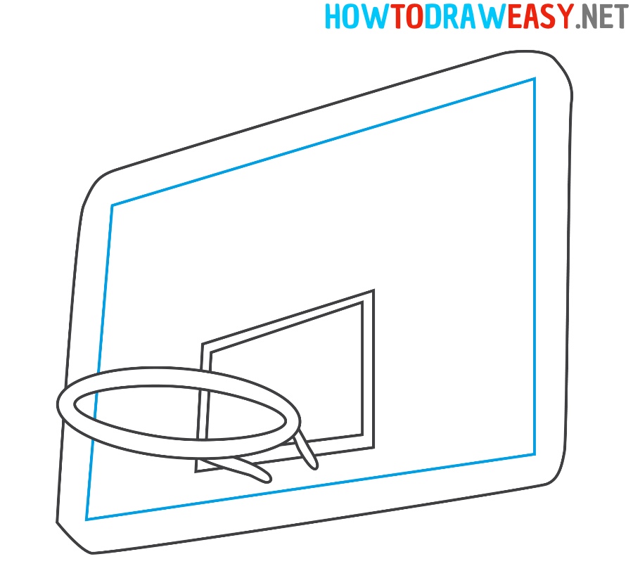 How to Draw a Basketball Backboard