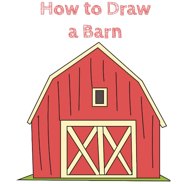 How to Draw a Barn Easy