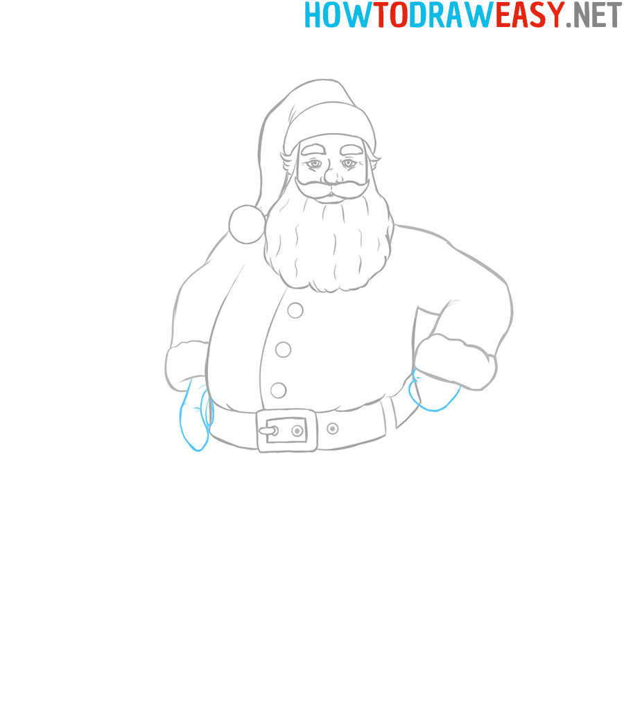 Easy Santa Drawing