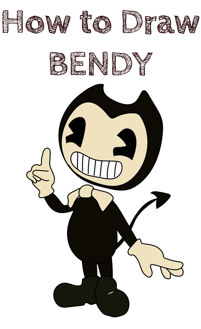 How to Draw Bendy Easy - How to Draw Easy