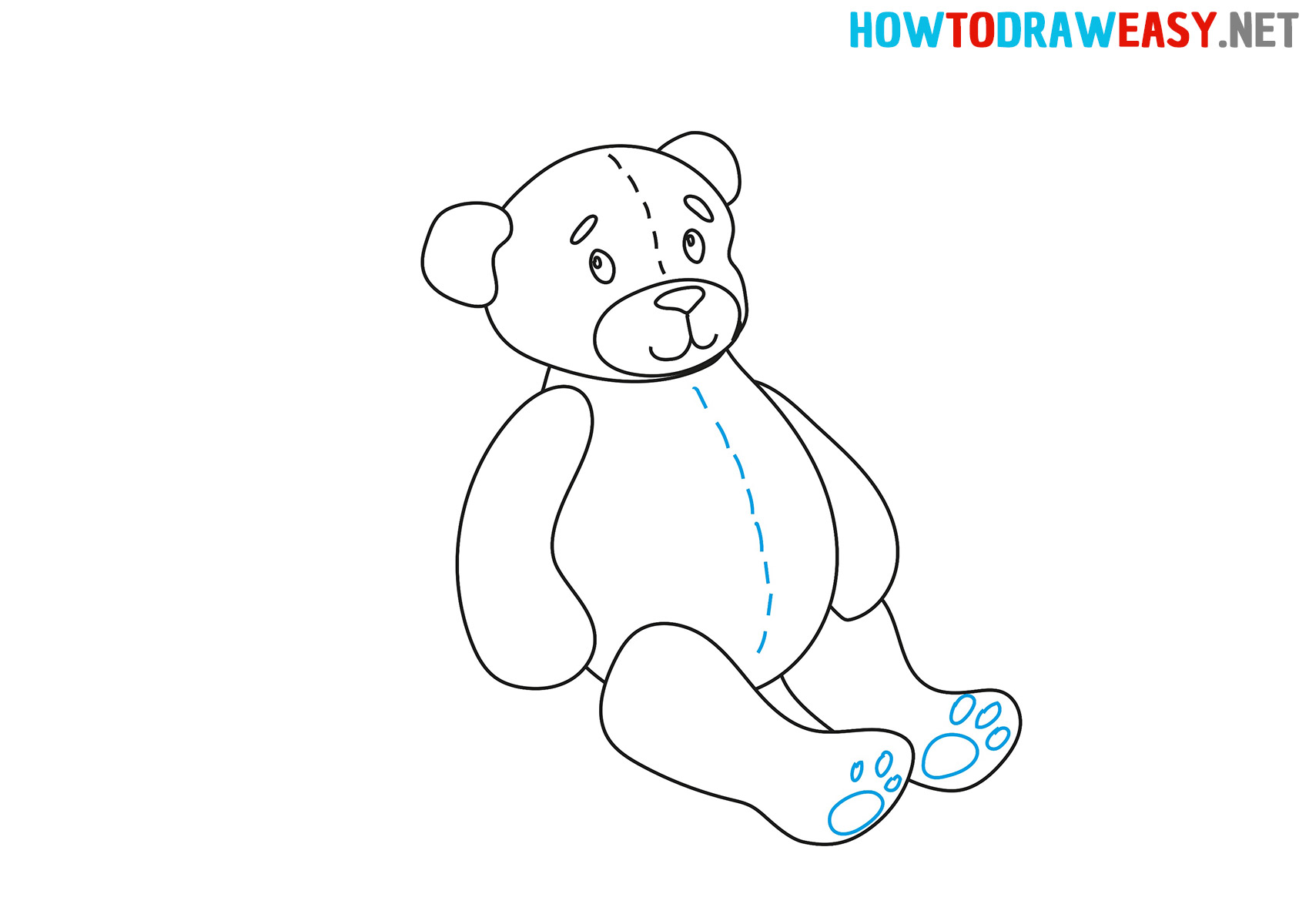 How to Draw a Simple Teddy Bear