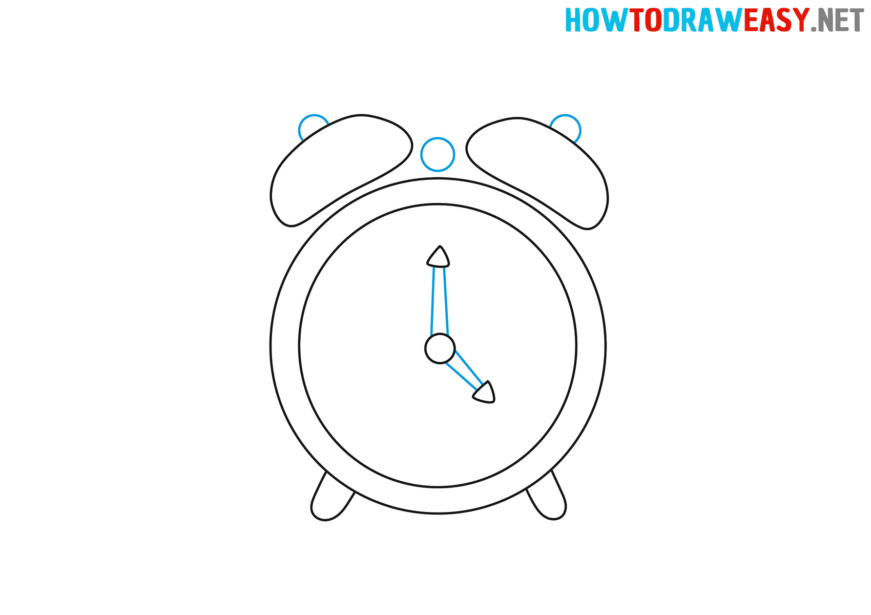 How to Draw an Easy Alarm Clock