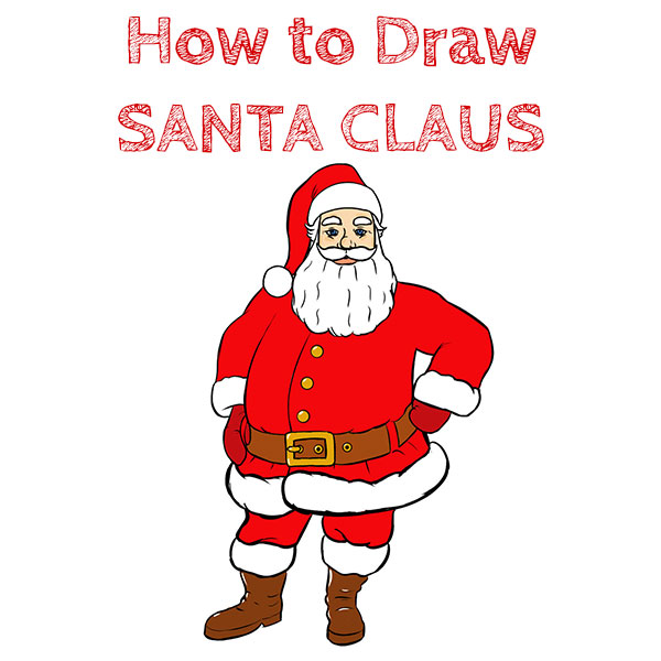 Santa Claus Drawing Tutorial