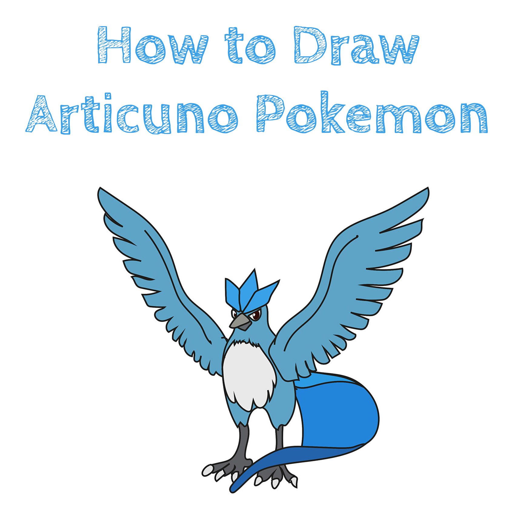 How to Draw Articuno Pokemon Easy