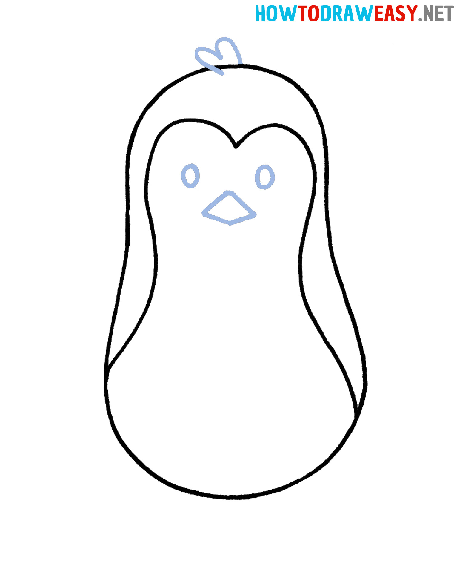 Easy Drawing Penguin