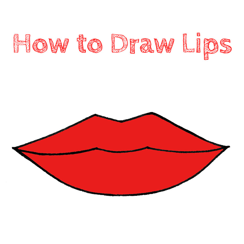 How to Draw Lips Easy