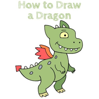 Cute How to Draw a Dragon