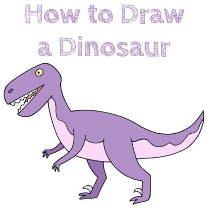 Dinousaur Drawing Tutorial