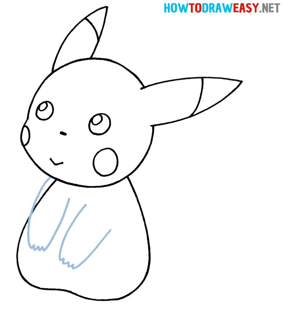 Easy Pikachu Drawing