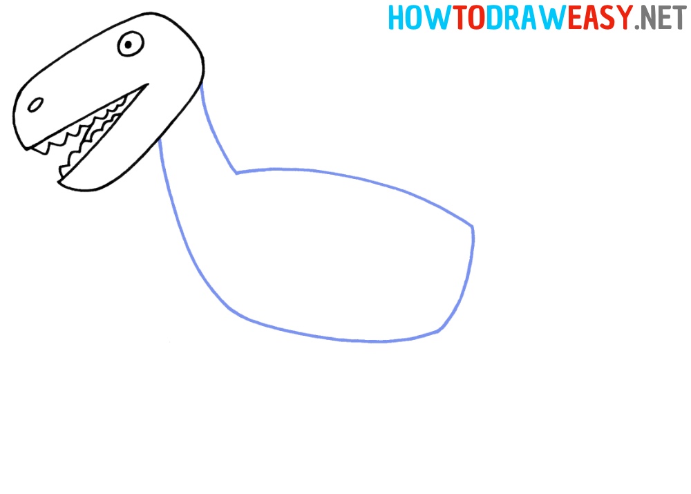 How to Draw a Dinosaur Body