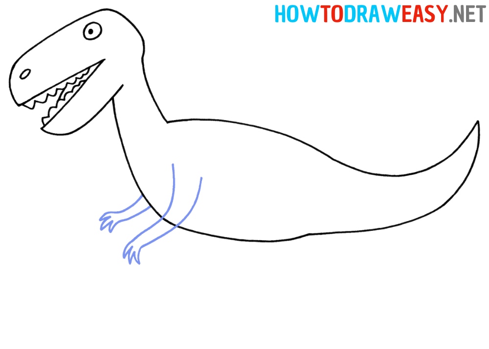 How to Draw a Dinousaur Easy