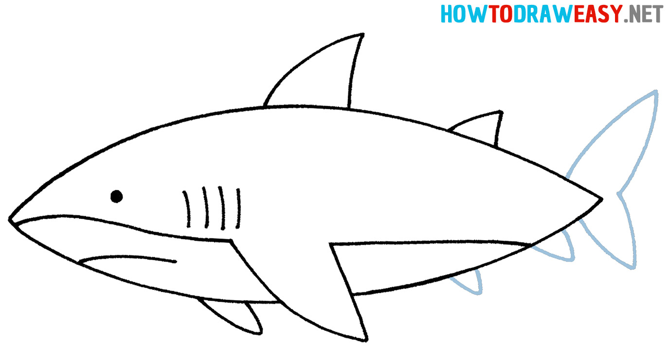How to Draw a Shark Simple
