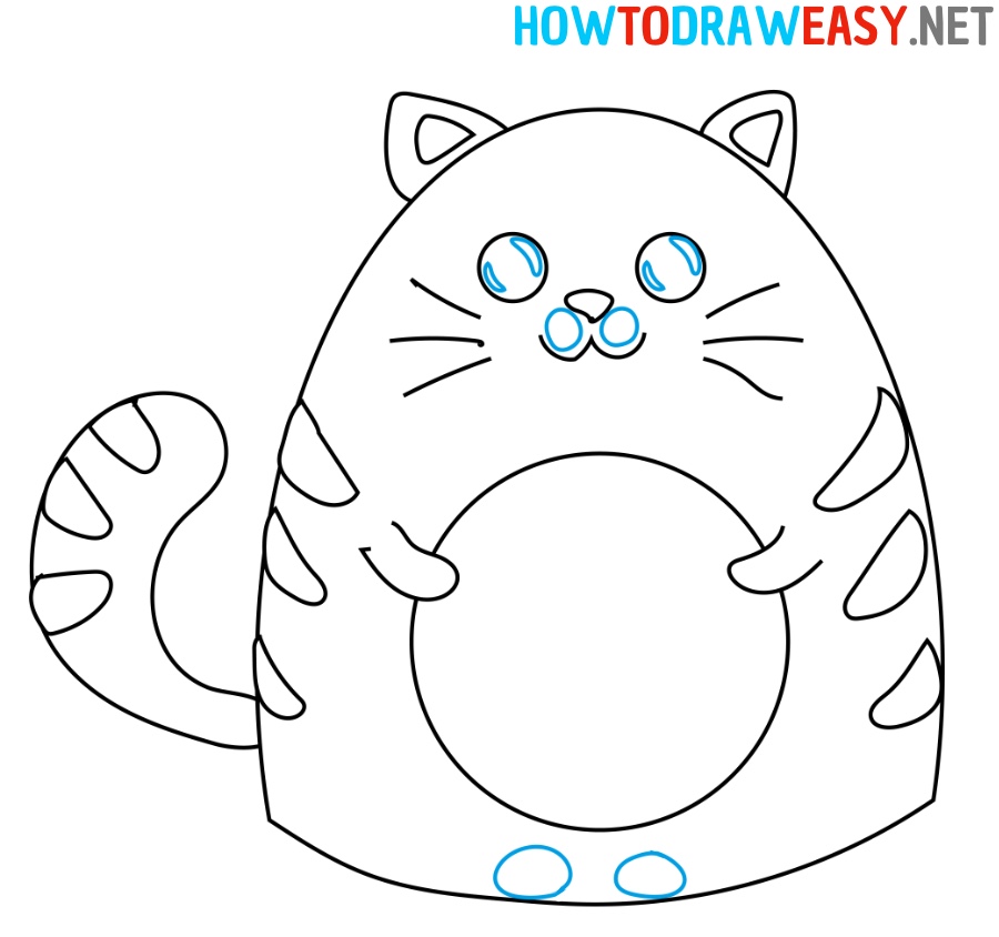 How to Draw an Easy Fat Cat