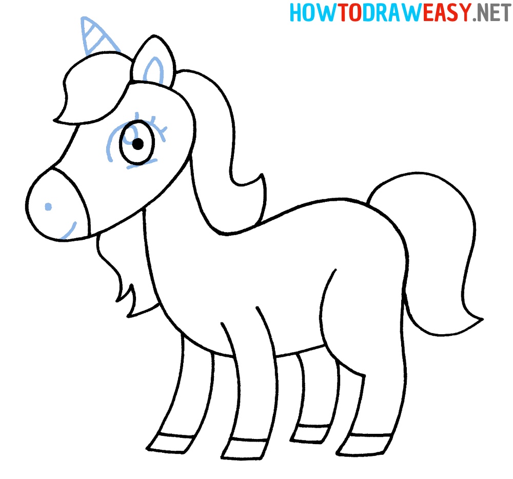 How to Draw an Easy Unicorn