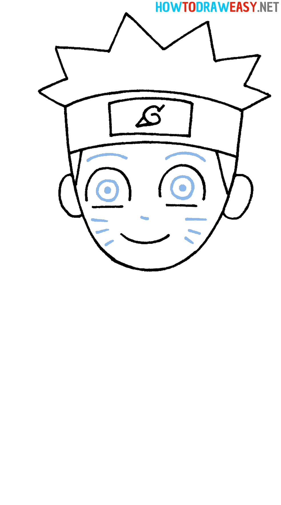 Naruto Face Drawing