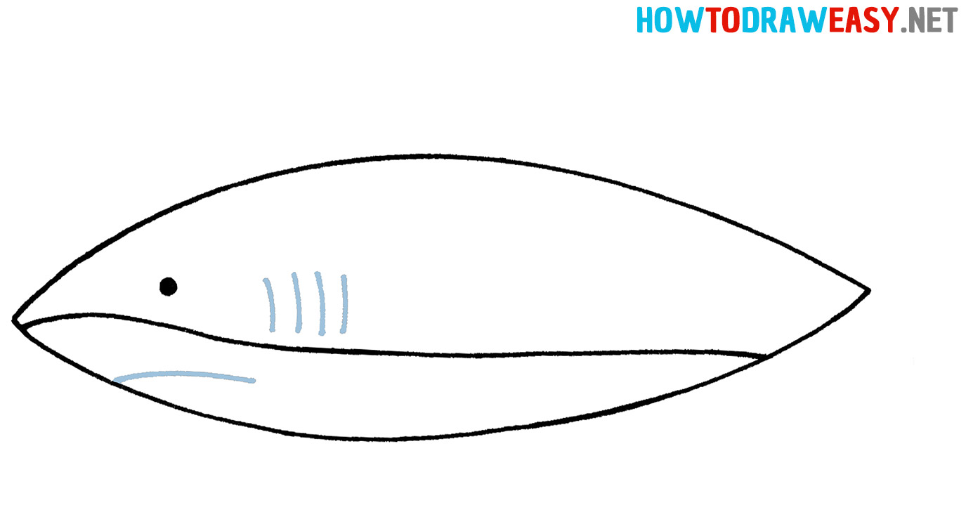 Shark Easy Drawing