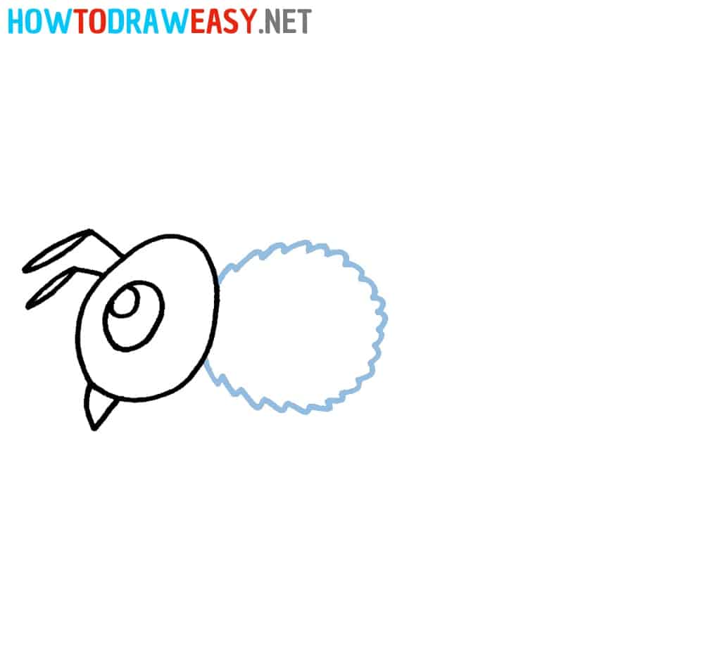 Bee Drawing Tutorial Step 3