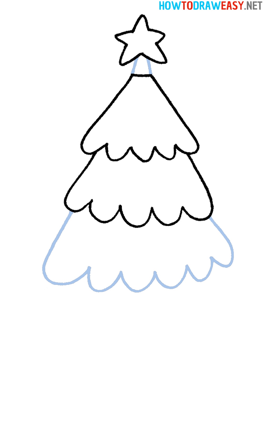 Christmas Tree Drawing 3