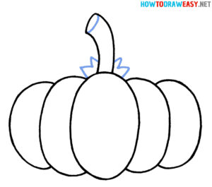 How to Draw a Pumpkin - How to Draw Easy