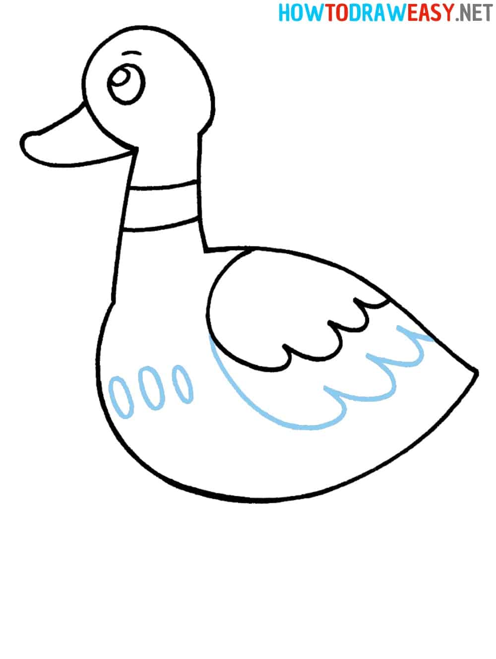 Duck Wing Drawing