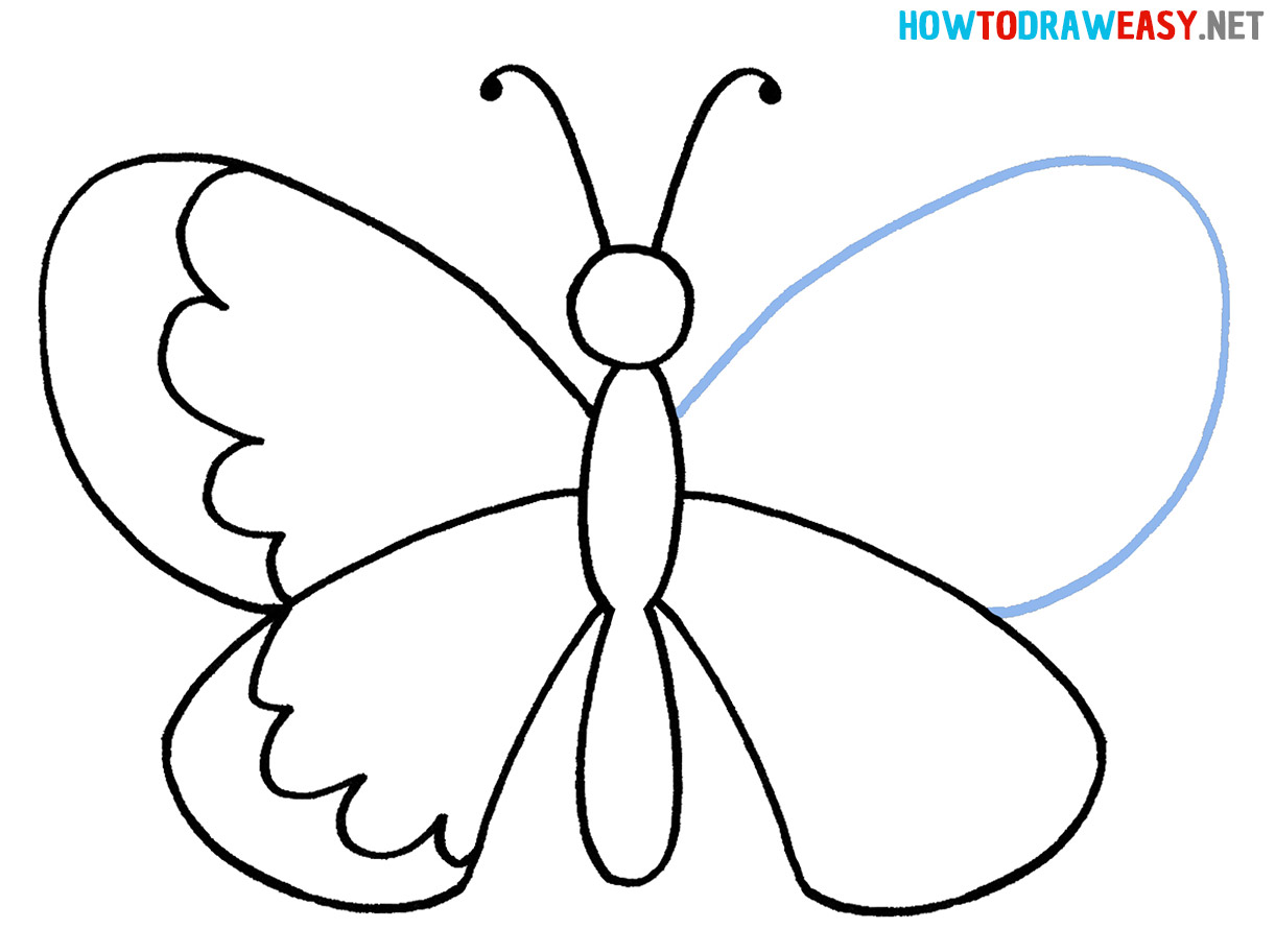 Easy Drawing Butterfly