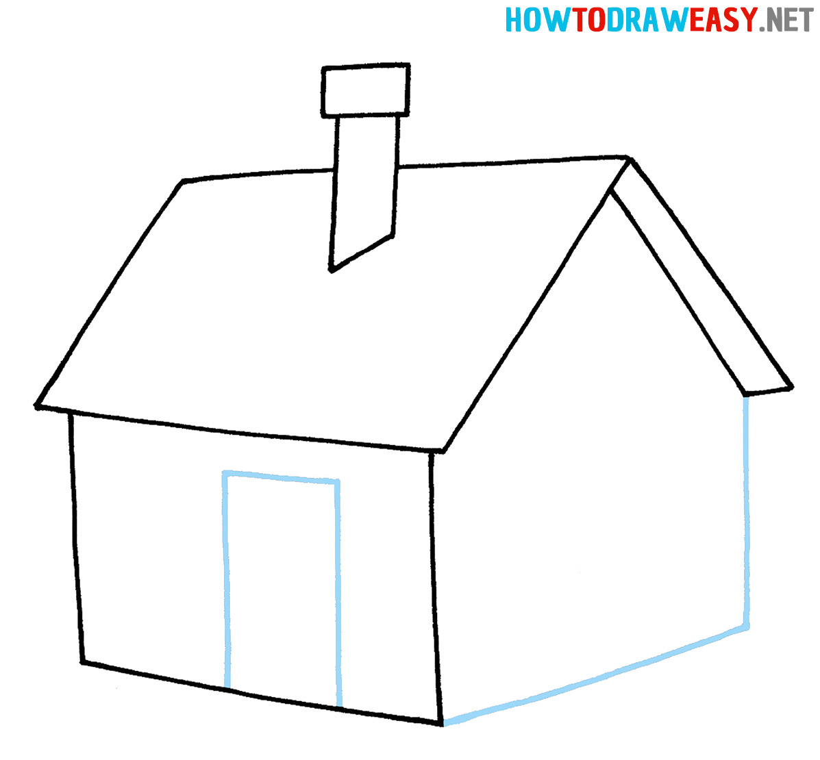 Easy House Drawing