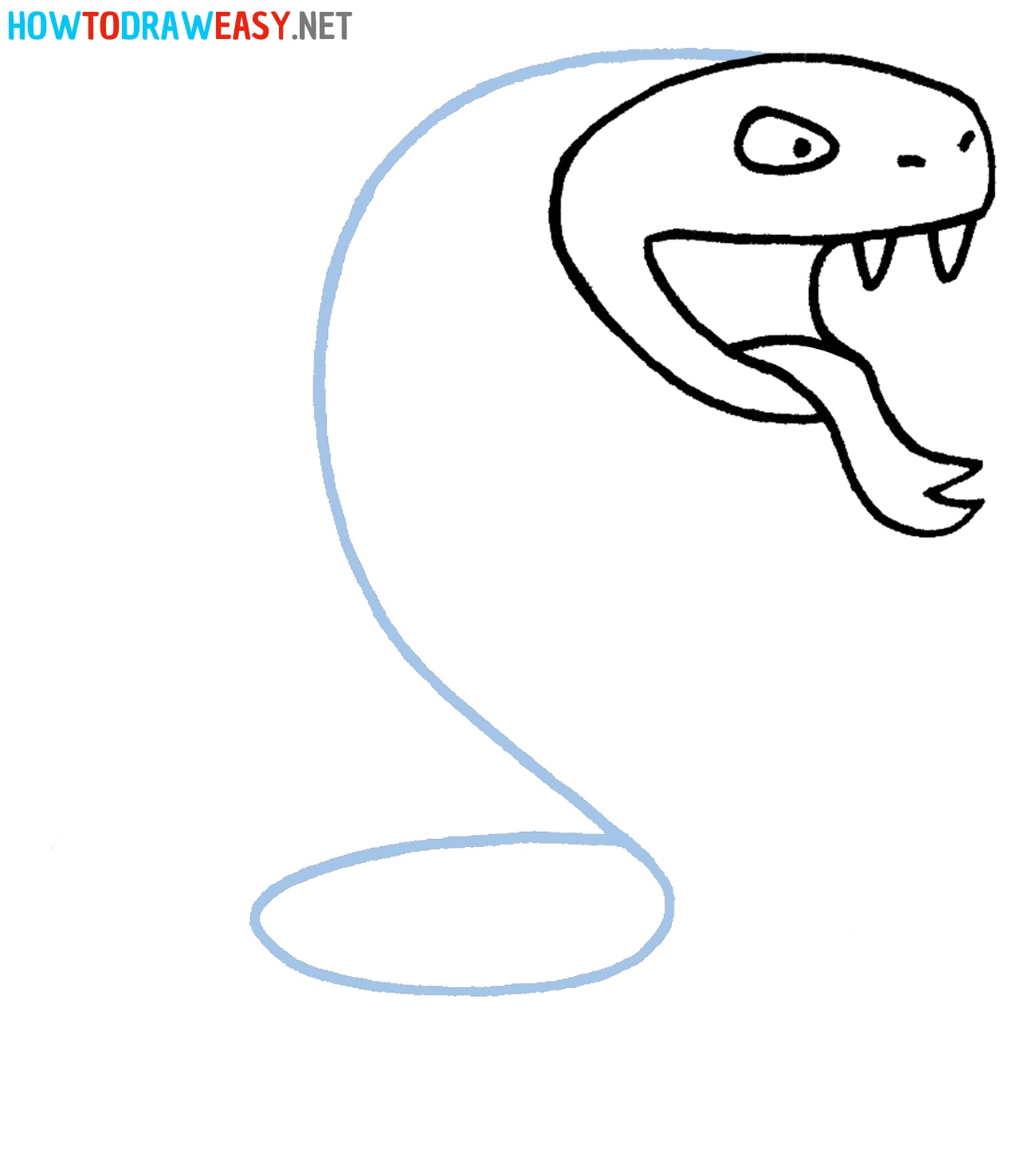 Easy Snake Drawing