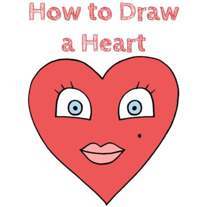 Heart Easy Drawing for Kids