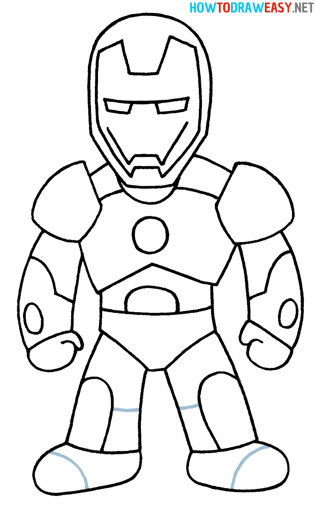 How to Draw Iron Man Easy