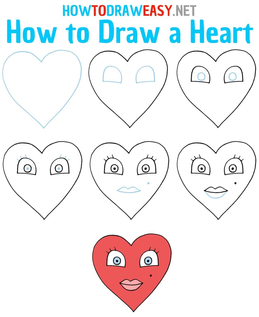 How to Draw a Heart How to Draw Easy