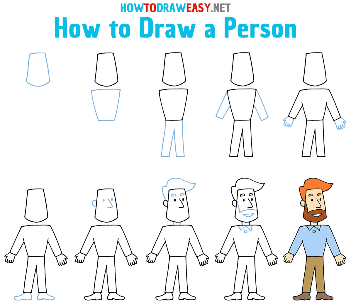 How to Draw a Person Step by Step